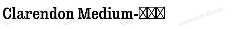 Clarendon Medium字体转换